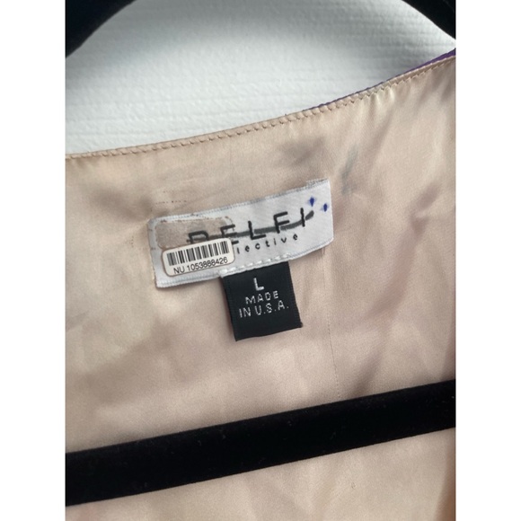 Delfi Selena Cut-Out Chiffon Maxi Dress Large - Picture 10 of 11